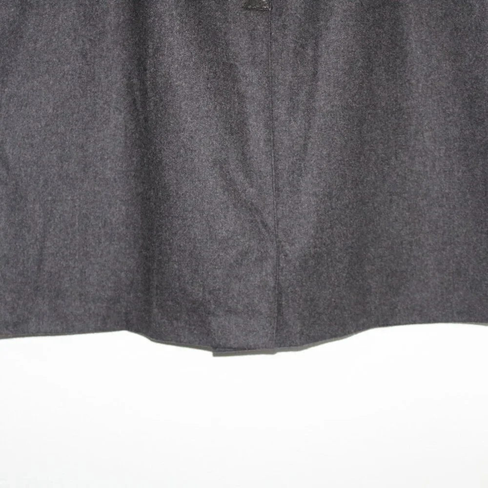 GIVENCHY old money vintage leather trim Chic Black Pencil Skirt 22W‎